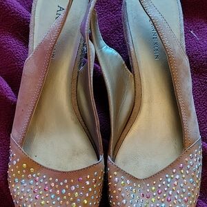 Anne Klein Pink Embellished Women's Shoes